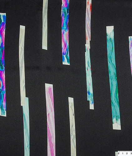 Натуральный шелк тип Armani, цвет - черный, бирюзовый, розовый. Изображение 6