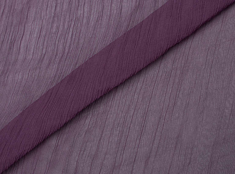 Фото ткани Шелковая органза, цвет - пурпурный