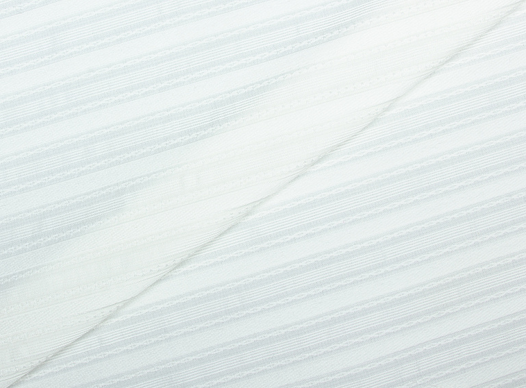 Фото ткани Хлопковая ткань, цвет - белый и полоска