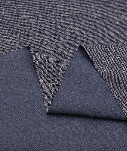 Трикотаж стиль Loro Piana (дабл), цвет - синий и темно-синий. Изображение 4
