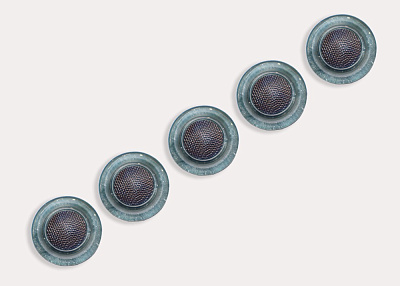 Фото ткани Пуговица круглая, цвет - бирюзовый