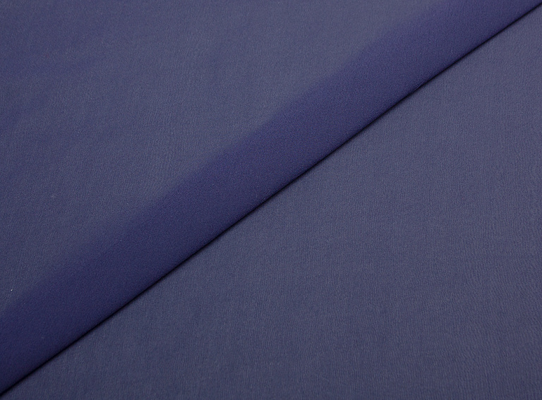Фото ткани Однотонный шифон, цвет - синий