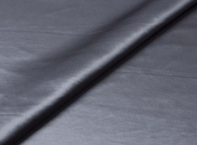 Фото ткани Атласный шелк, светло-серый