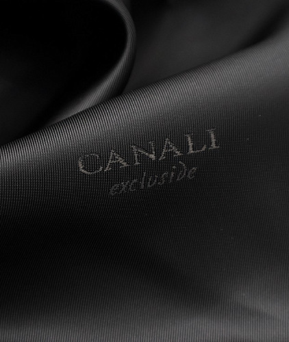 Подкладочная ткань тип Canali, цвет - черный. Изображение 4