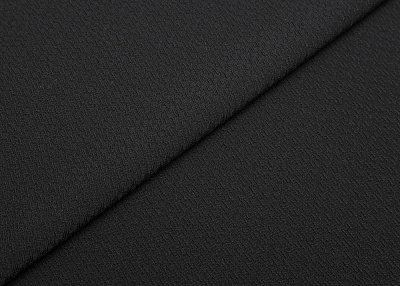 Фото ткани Натуральный шелк крэш, цвет - черный