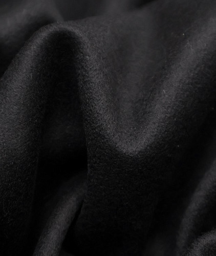 Кашемировая ткань тип Valentino, цвет - черный. Изображение 4
