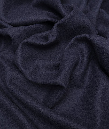 Трикотаж кашемир тип Loro Piana, цвет - синий и темно-синий. Изображение 3