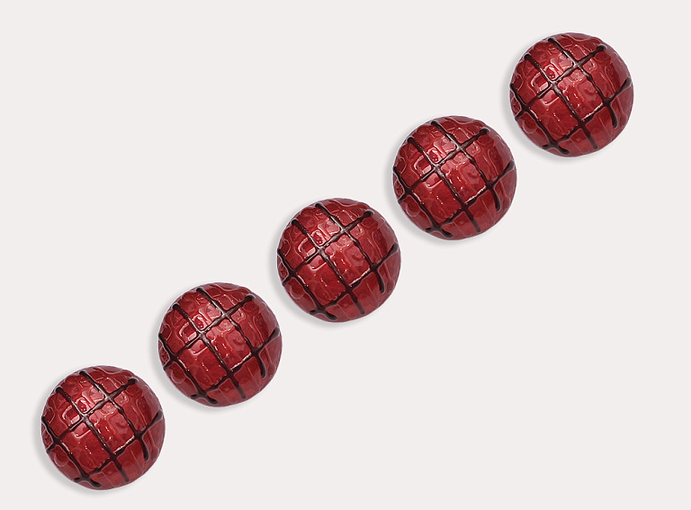 Фото ткани Пуговица, цвет - красный