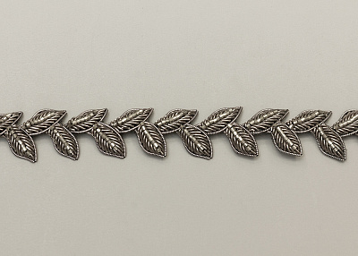 Фото ткани Декоративная тесьма тип Gucci, цвет - металлик