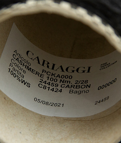 Пряжа кашемир (100гр) тип Cariaggi, цвет - серый. Изображение 4