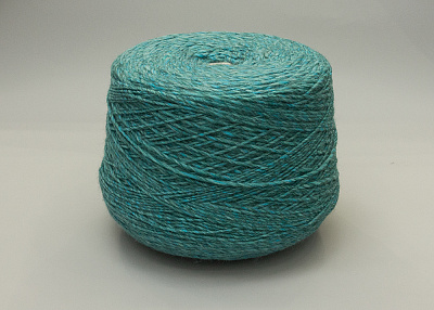 Фото ткани Пряжа кашемир (100гр), цвет - зеленый и бирюзовый