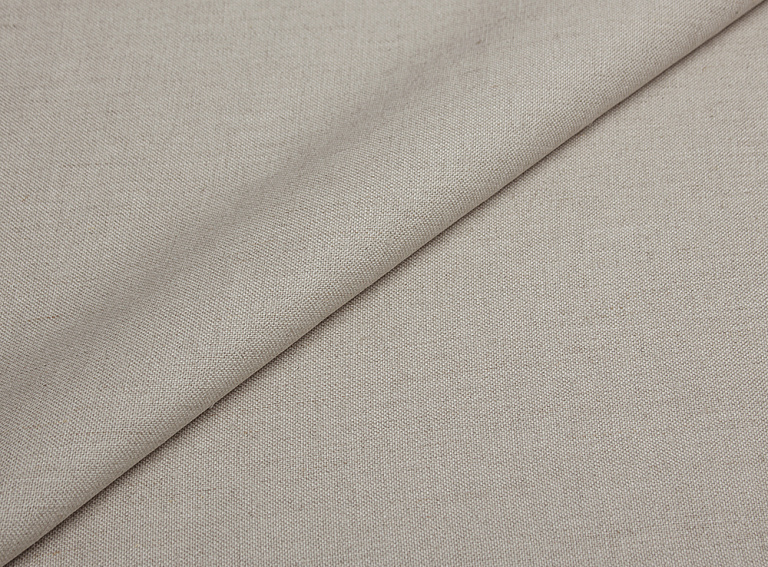 Фото ткани Льняная ткань, цвет - бежево-серый