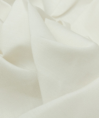 Хлопковая ткань тип Loro Piana, цвет - молочный. Изображение 4