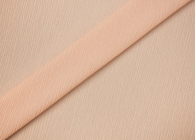 Фото ткани Жатый шифон, цвет - персиковый