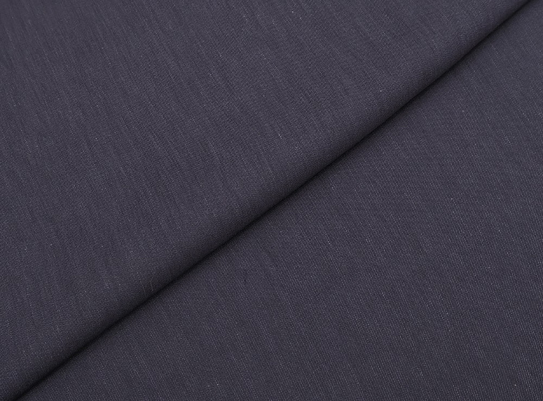 Фото ткани Льняная ткань, цвет - темно-синий