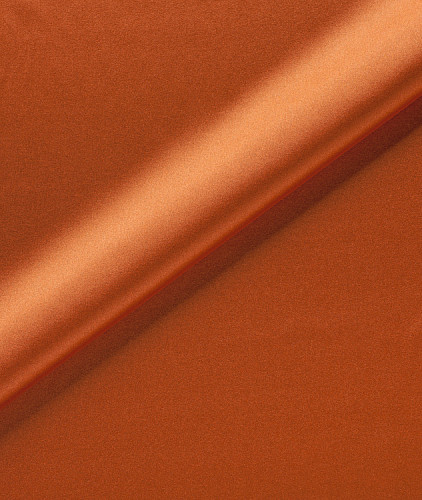 Атласная ткань, цвет - оранжевый. Изображение 1