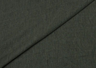 Фото ткани Льняная ткань тип Loro Piana, цвет - болотный