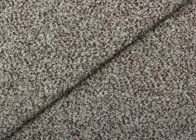 Фото ткани Шерсть альпака (букле) тип Valentino, цвет - коричневый и молочный