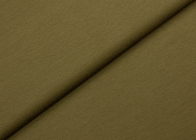 Фото ткани Хлопковый трикотаж, цвет - хаки