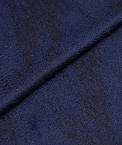 Кашемировая ткань тип Loro Piana с рисунком, цвет - электрик. Изображение 1