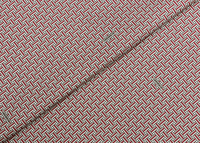 Фото ткани Хлопковая ткань тип Burberry с рисунком, цвет - бордовый