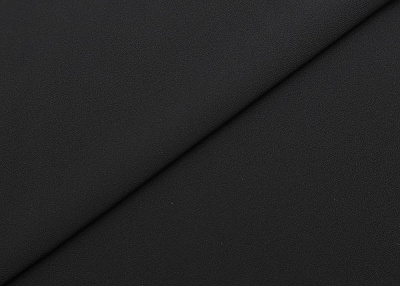 Фото ткани Однотонная вискоза креп, цвет - черный