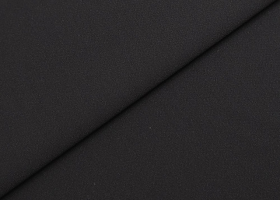 Фото ткани Однотонная вискоза креп, цвет - черный
