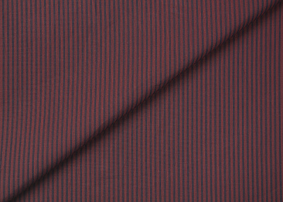 Фото ткани Хлопковая ткань тип Versace, цвет - черный, оранжевый, полоска