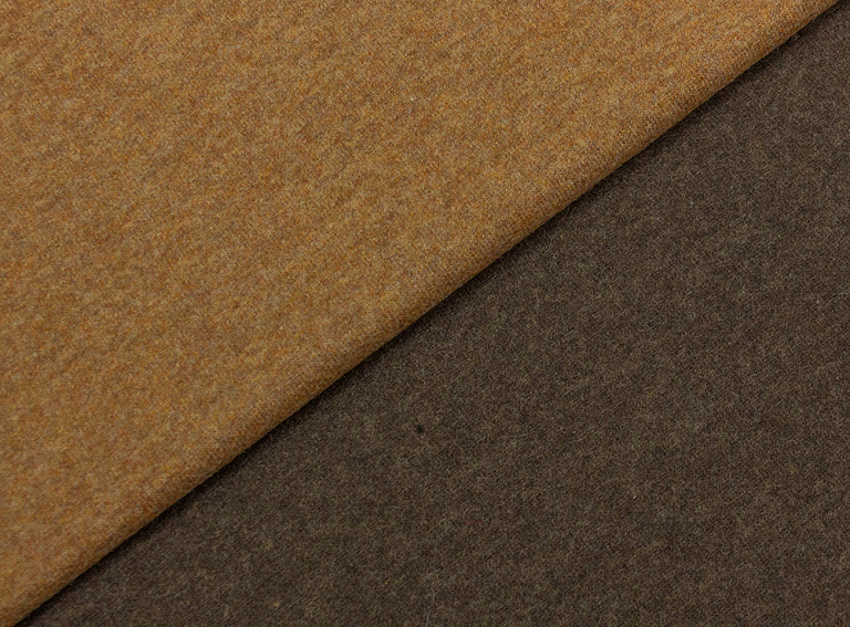 Фото ткани Трикотаж кашемир (дабл), цвет - коричневый и рыжий