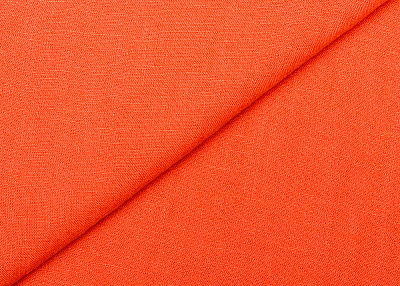 Фото ткани Льняная ткань, цвет - оранжевый