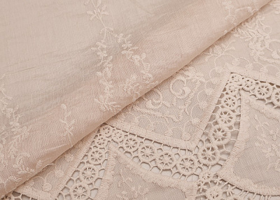 Фото ткани Вискоза ришелье, цвет - бежевый