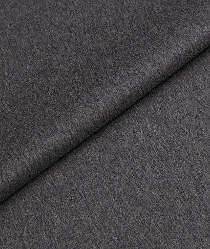 Шерст викуньи с кашемиром тип Loro Piana (дабл), цвет - серый. Изображение 1