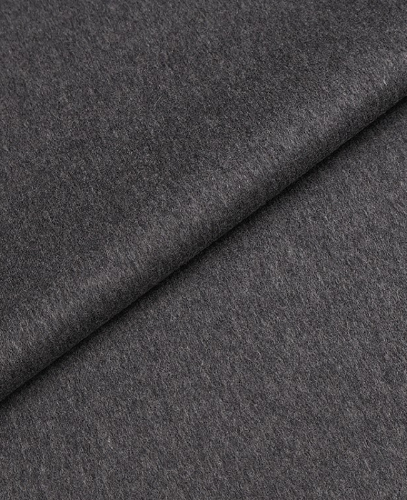 Шерст викуньи с кашемиром тип Loro Piana (дабл), цвет - серый. Изображение 1