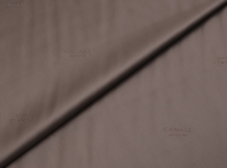 Фото ткани Подкладочная ткань тип Canali, цвет - коричневый