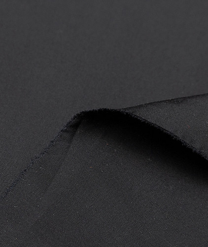 Хлопковая ткань тип Armani с рисунком (купон), цвет - черный. Изображение 2