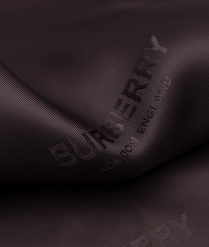 Подкладочная ткань тип Burberry с рисунком, цвет - коричневый. Изображение 4