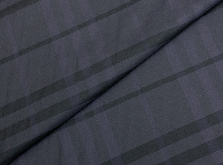 Фото ткани Подкладочная ткань с рисунком, цвет - фиолетовый и клетка