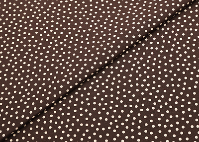 Фото ткани Натуральный шелк тип Valentino с рисунком (репсовый шелк), цвет - коричневый