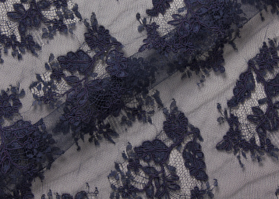 Фото ткани Кордовое кружево, цвет - темно-синий