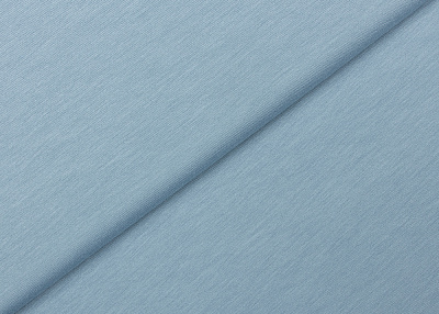 Фото ткани Хлопковый трикотаж, цвет - голубой