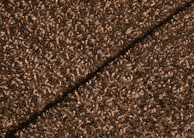 Фото ткани Пайетки на сетке, цвет - коричневый