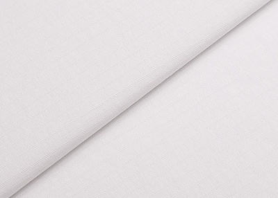 Фото ткани Жаккардовый хлопок в полоску, цвет - белый