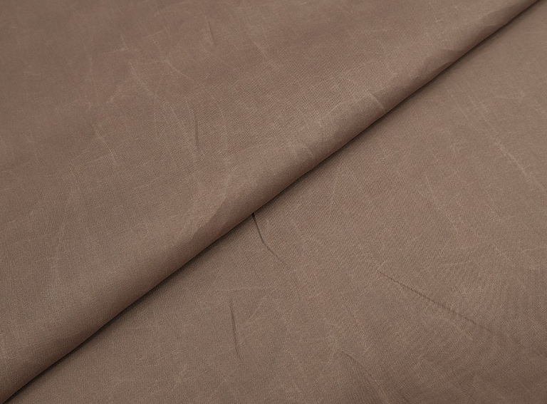 Фото ткани Органза, цвет - коричневый