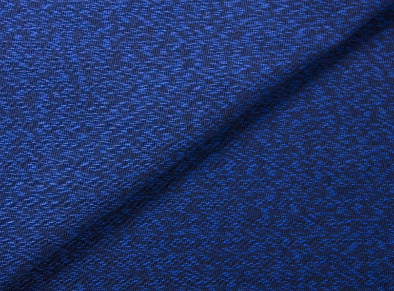 Фото ткани Хлопковый трикотаж тип Missoni, цвет - синий