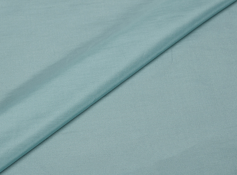 Фото ткани Батист хлопковый с шелком, цвет - бирюзовый