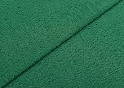 Фото ткани Натуральный шелк крэш с блеском (дубль), цвет - зеленый