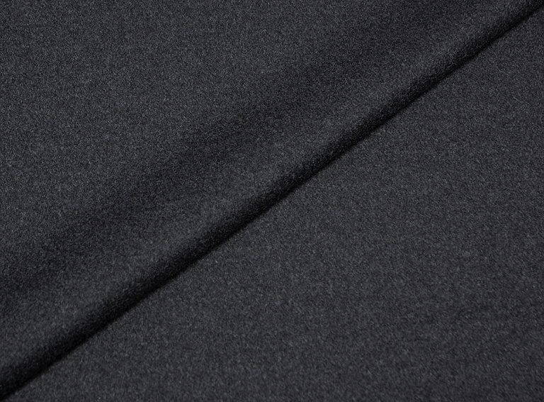 Фото ткани Пальтовый кашемир с шерстью, цвет - темно-серый