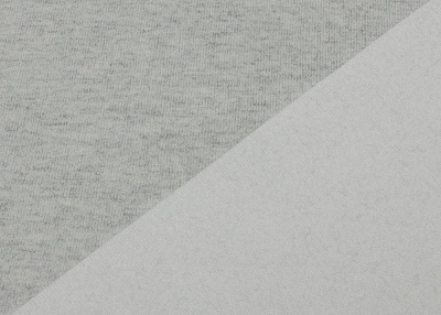 Фото ткани Трикотаж кашемир (дабл), цвет - серый, молочный, меланж