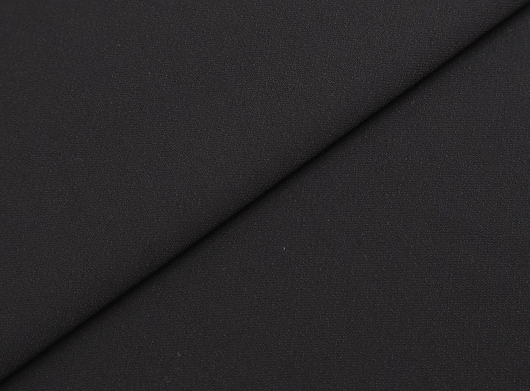 Фото ткани Однотонная вискоза креп, цвет - черный