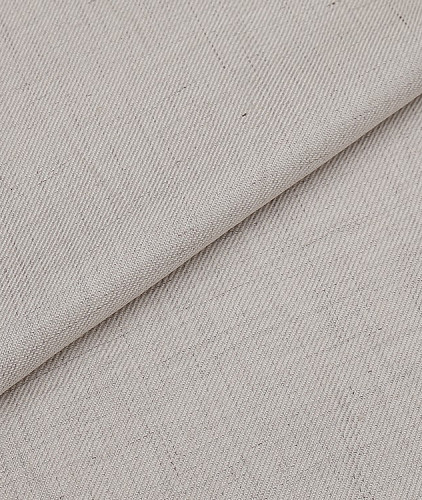 Натуральный лен с вискозой тип Loro Piana, цвет - серо-бежевый. Изображение 1